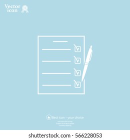 checklist, vector illustration