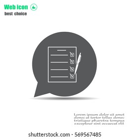 checklist, vector illustration