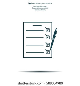 checklist, vector illustration