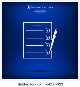 checklist, vector illustration