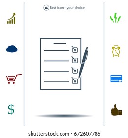 checklist, vector illustration