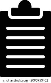 lista de comprobación Ilustración vectorial en un fondo transparente. Símbolos de calidad premium. Icono vector glifos para concepto y diseño gráfico.