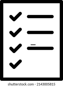 checklist Vector illustration on a transparent background.Premium quality symmbols.Stroke vector icon for concept and graphic design.