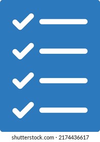 Checkliste Vektorgrafik auf transparentem Hintergrund. Hochwertige Symbole. Glyphen Vektorsymbole für Konzept und Grafikdesign. 
