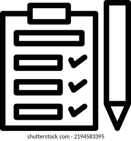 checklist Vector illustration on a transparent background.Premium quality symmbols.Stroke vector icons for concept and graphic design.