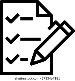 checklist Vector illustration on a transparent background. Premium quality symmbols. Thin line vector icons for concept and graphic design.
