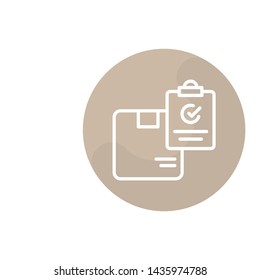 Checklist Vector Illustration, outline sign.