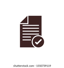 Checklist vector illustration. Shipping and Delivery glyph style icon.