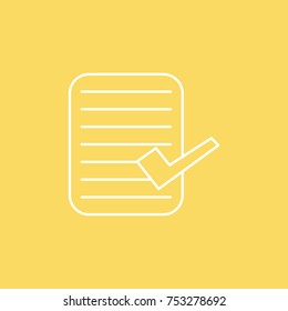 Checklist vector line icon. eps-10