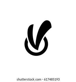 Checklist vector logo illustration isolated sign symbol. Icon pictogram for web graphics