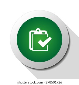 Checklist, web icon. Vector design