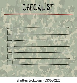 checklist at white background. Lines with check boxes. checklist for note. consent. check mark.