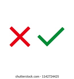 checklist and x mark icon