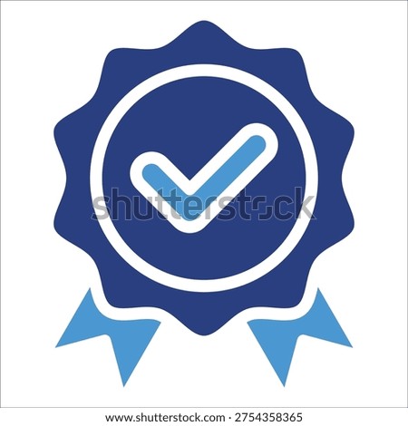 Checkmark Badge Icon Element For Design