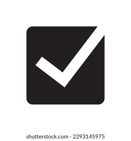 Markierungsfeld-Symbol,Symbol für Auswahlfelder, Wahlstimmkonzept, Logo, App, Benutzeroberfläche, Vektorgrafik