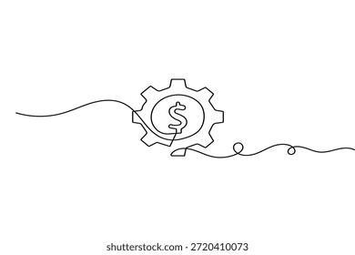 Checkmark Business Symbol durchgehende einzeilige Zeichnung im minimalistischen Stil für Erfolg und Vollendung