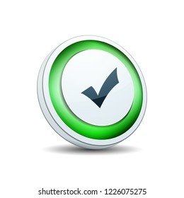 Checkmark button illustration
