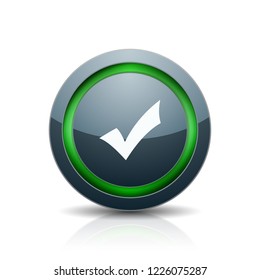 Checkmark button illustration