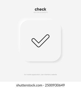 Häkchen und Häkchen. Genehmigungsüberprüfung und Symbol "True". Qualitätszeichen setzen, grünes Häkchen. Genehmigen Linie Kunst Vektor Farbe Symbol für Apps und Websites und ui ux.