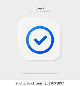 Checkmark and check icon. Approval check and true icon. Set quality sign, green tick. Approve line art vector color icon for apps and websites and ui ux.