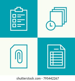 Checkmark and checkbox document vector sign