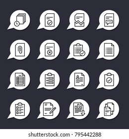 Checkmark and checkbox document vector sign