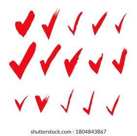 Checkmark collection. Simple elements for design and documents. Vector illustration. 