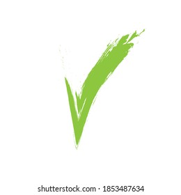 checkmark or confirm icon button. Checkmark icon, vector on white background  