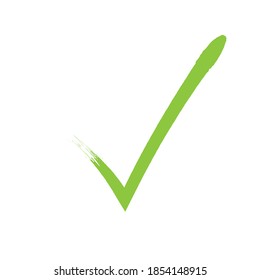 checkmark or confirm icon button. Checkmark icon, vector on white background  
