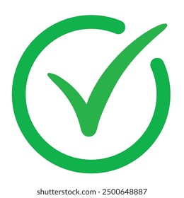 Checkmark, correct icon vector illustration