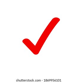 Checkmark correct tick icon. Confirm approval checklist done vector icon