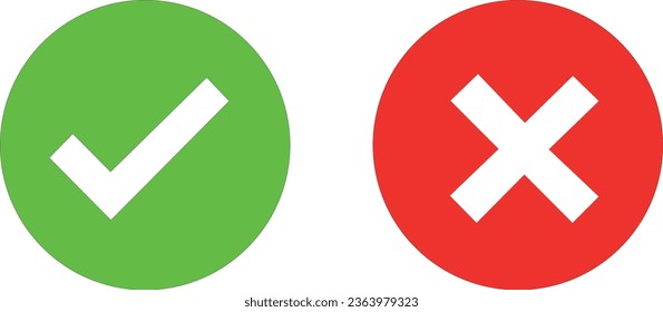 Markierungskreuz auf transparentem Hintergrund. Einmaliges Vektorsymbol. Markierungssymbol eingestellt. Markierungszeichen rechts ankreuzen Symbol ankreuzen. Flaches Vektorsymbol. Testfrage.