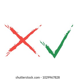Checkmark and crosshair icon