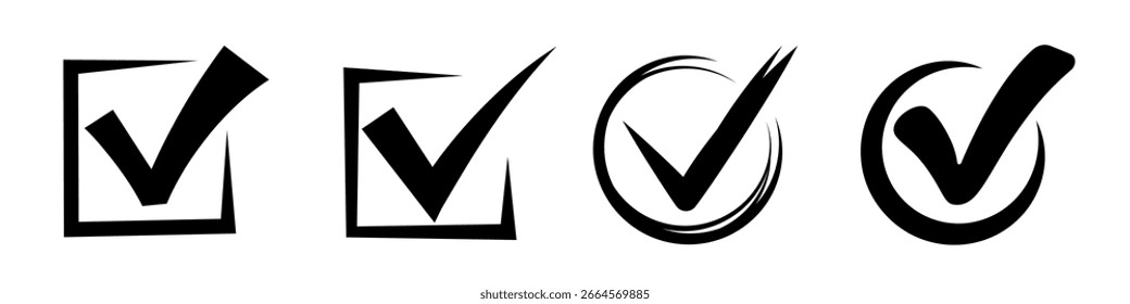 Markierungsdoodle. Markieren Sie das handgezeichnete Symbol.