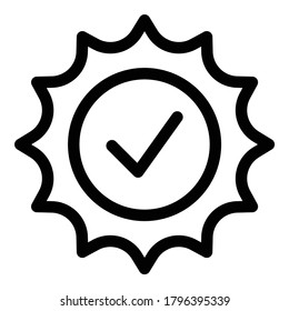 Checkmark   Flat Icon Isolated On White Background