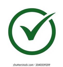 Checkmark Green icon symbol vector