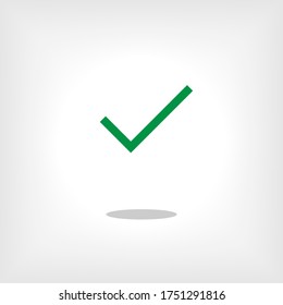 Icono de marca de verificación. Aceptar símbolo. Signos Yes o Okay - Ilustración vectorial para diseño y sitios web, presentación o aplicación.