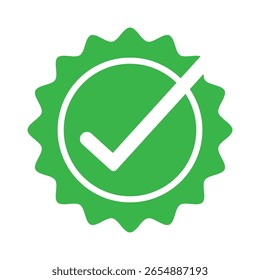 Icono de marca de verificación, símbolo aprobado, marca de Casilla de verificación marcada. icono de casilla de verificación con correcto. Símbolo de la marca. eps 10