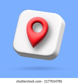Checkmark icon. Approvement concept. Geolocation map mark, point location. 3d vector cartoon illustration. speech bubble with heart