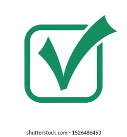 Checkmark icon. Check mark tick correct symbol. Ok, approved sign. isolated vector illustration