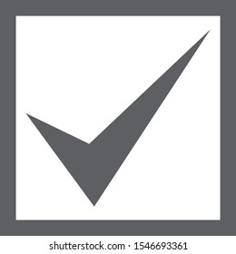 Checkmark Icon. Checkbox Icon. Vector Illustration.