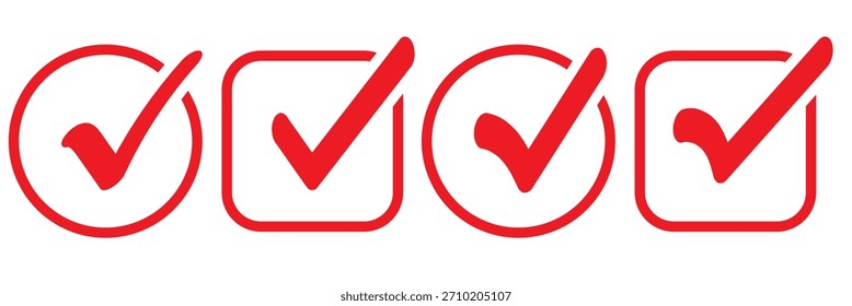 Color del icono de marca de verificación editable sobre fondo blanco