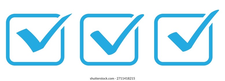 Color del icono de marca de verificación editable sobre fondo blanco