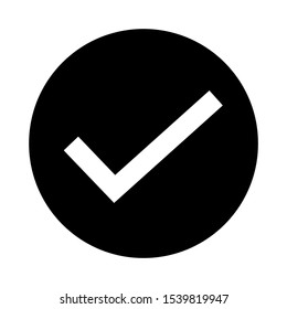 Checkmark icon design. Checkmark list icon in modern flat style design. Vector illustration.