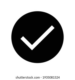 ilustración vectorial de diseño de icono de marca de verificación. Eps 10
