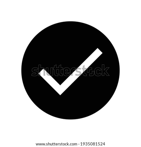 checkmark icon design vector illustration. Eps 10