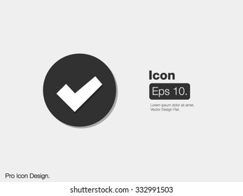 Checkmark Icon / Flat Design / Modern Icon Design / Digital Icon / Web Icon / Simple Icon / Abstract Icon / Digital Art Icon