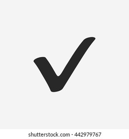 Checkmark icon. Flat style. Vector EPS 10.