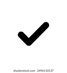 Checkmark icon in generic design. Tick, check mark sign symbol