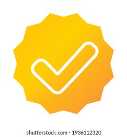 checkmark icon. checkmark icon  illustration. Flat vector icon. can use for, icon design element, ui, web, app.